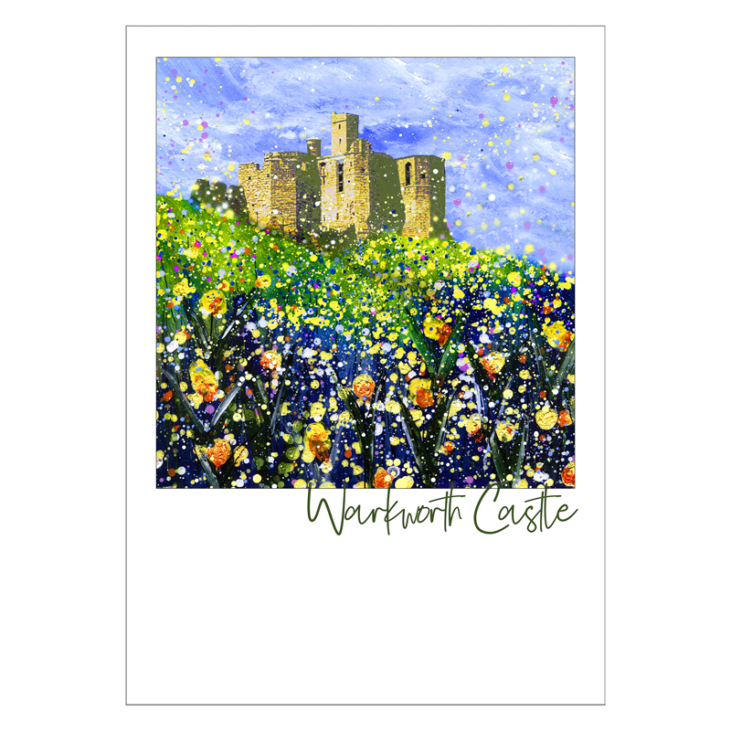Warkworth Castle Postcard